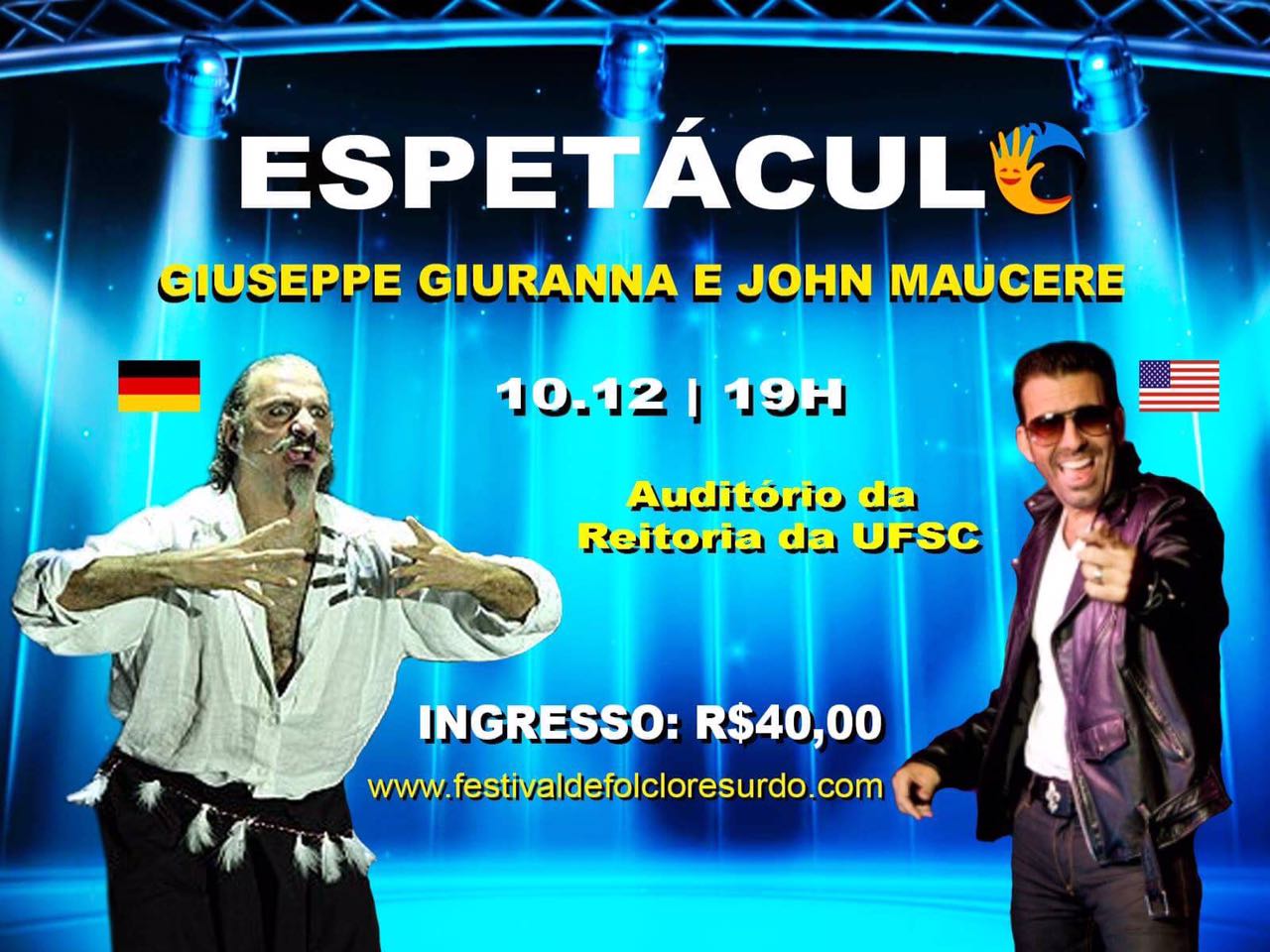 no dia 10 de novembro, às 19hs (Auditorio da Reitoria da UFSC)